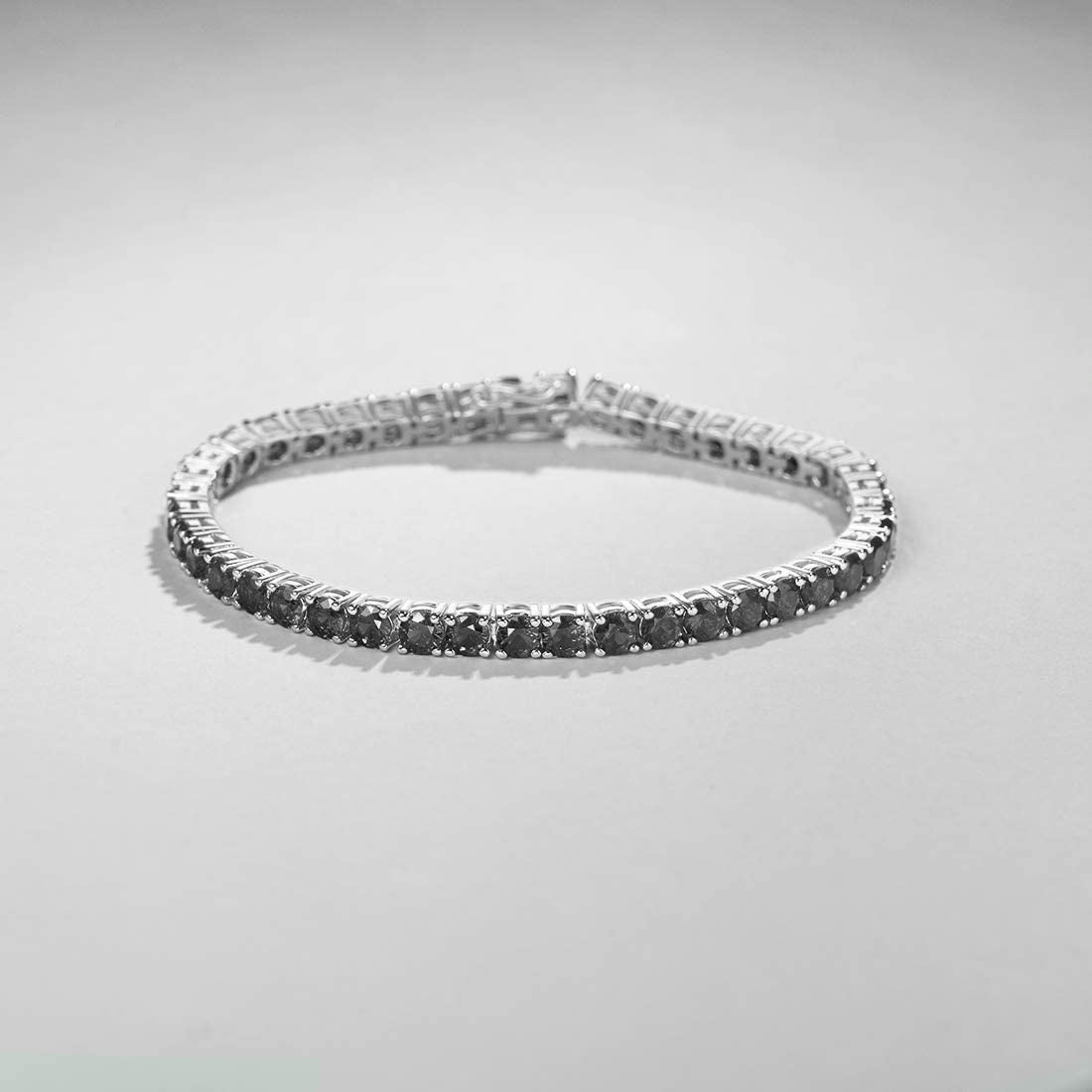 Amethyst Crystal Tennis Bracelet