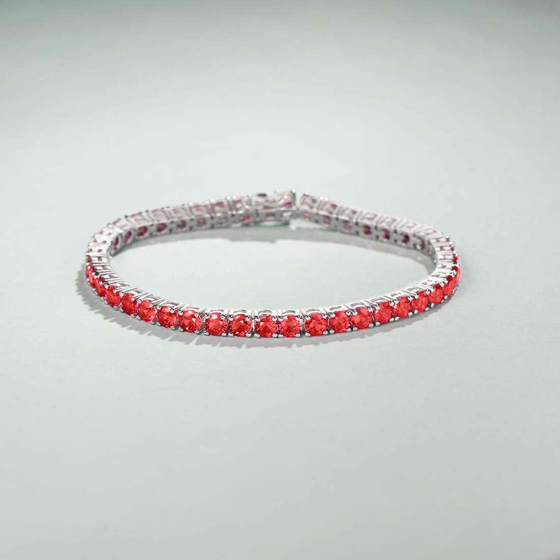 Amethyst Crystal Tennis Bracelet