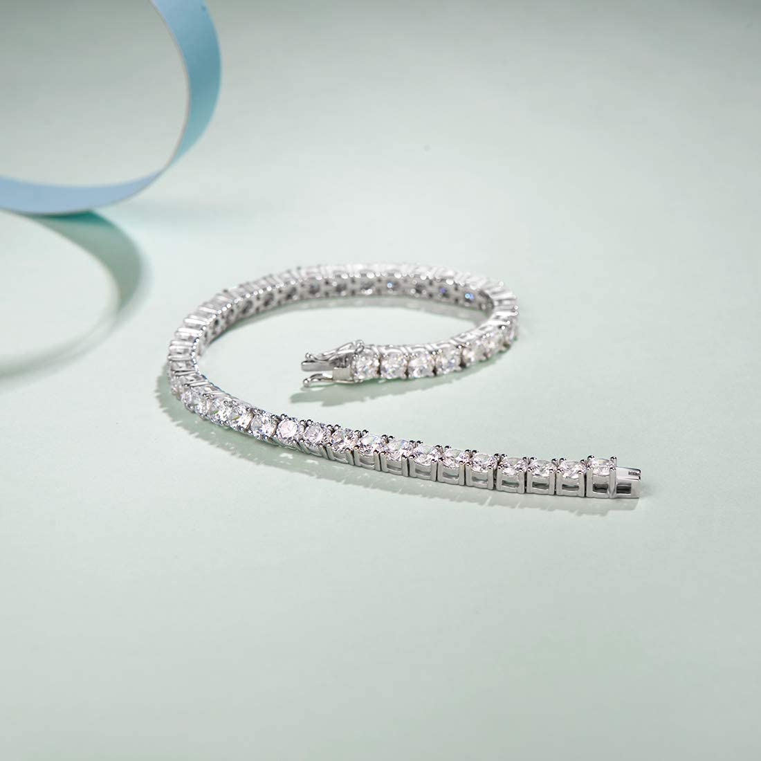 Amethyst Crystal Tennis Bracelet