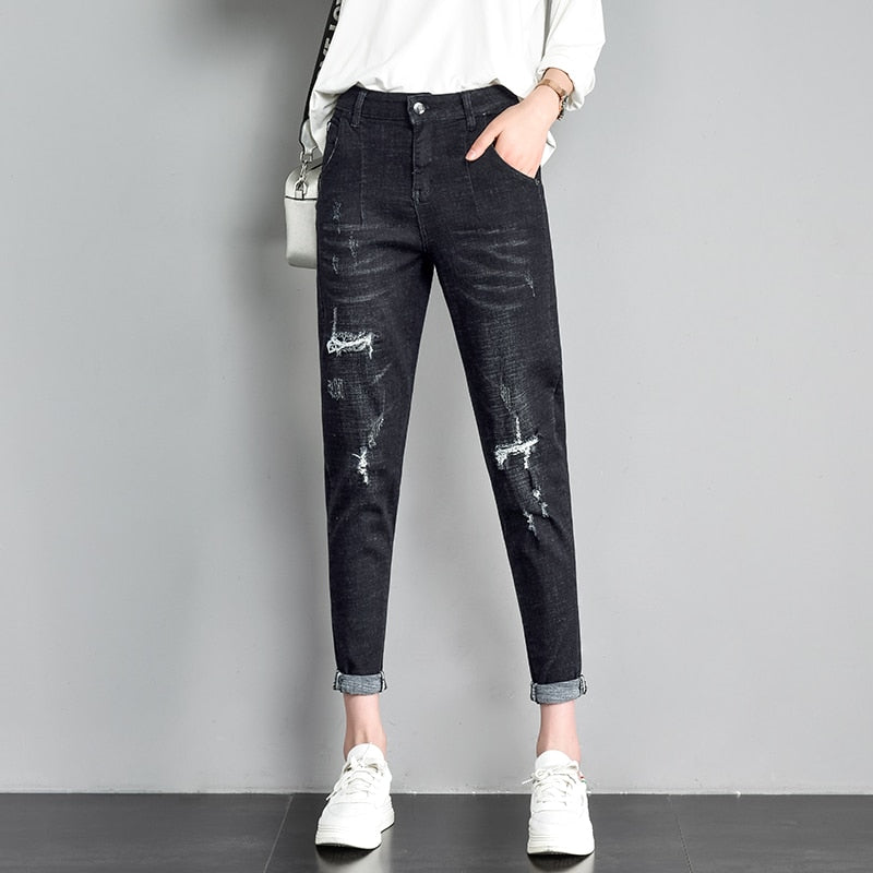 Ripped Boyfriend Jeans