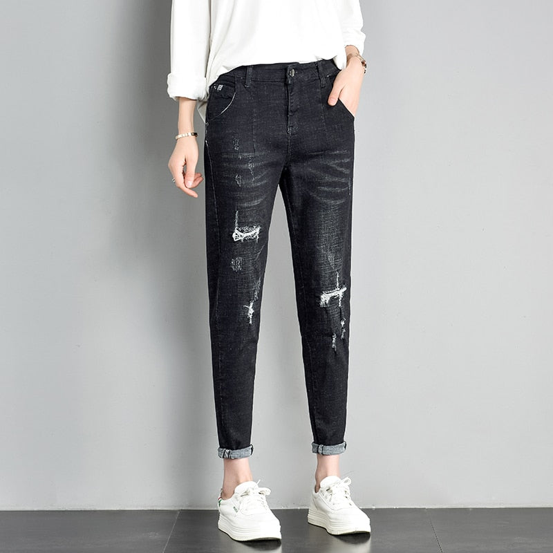 Ripped Boyfriend Jeans