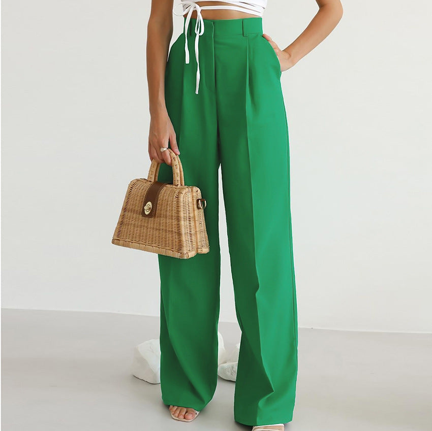 High Waist Wide Leg Pants