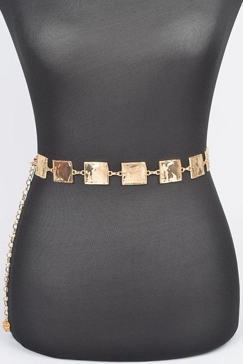 Square Plate Iconic Chain Belt