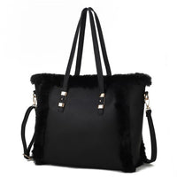 MKF Liza with Faux Fur Women Tote Bag by Mia K