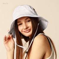 Wide Brim Bucket Hat for Summer – Cotton UPF Protection & Adjustable
