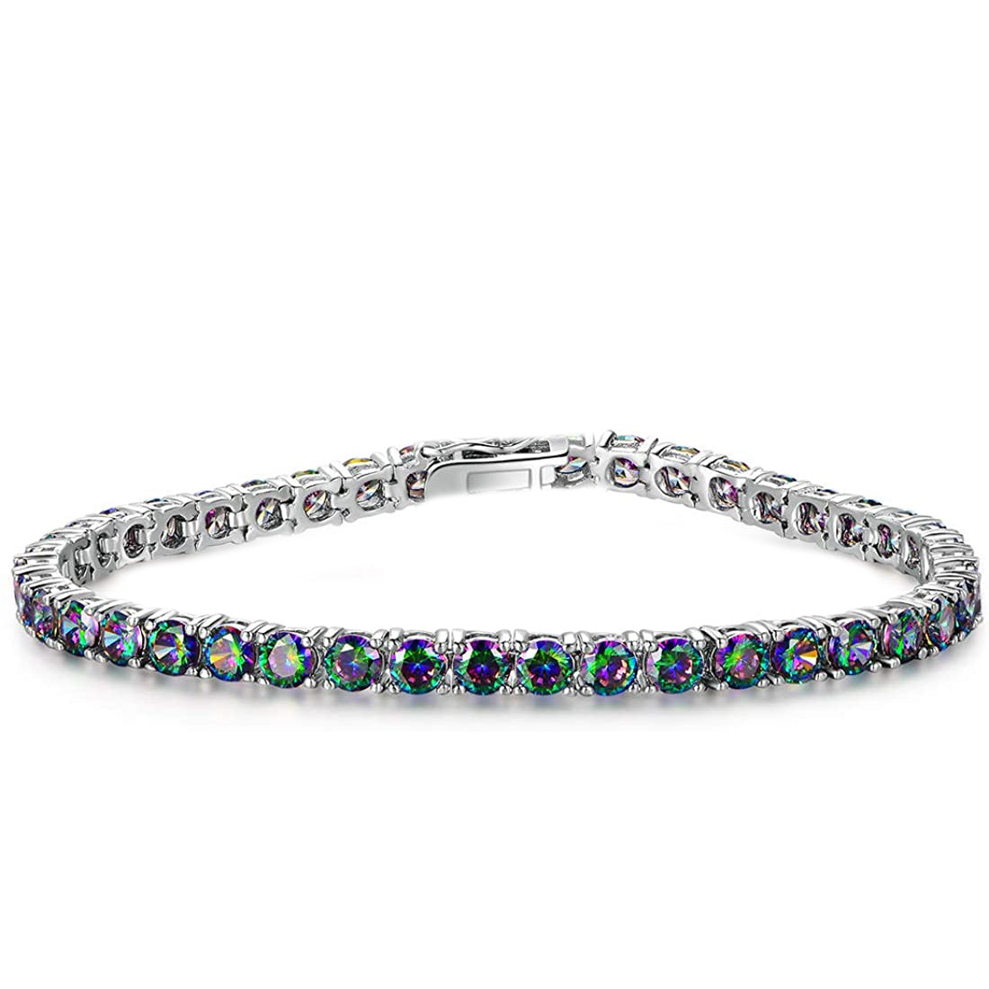 Amethyst Crystal Tennis Bracelet 