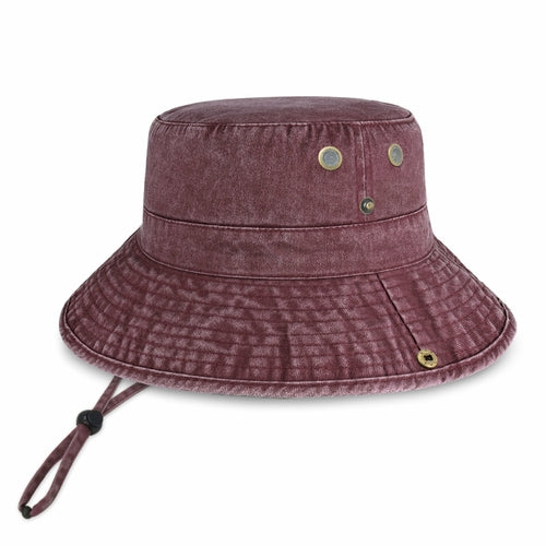 Wide Brim Bucket Hat for Summer – Cotton UPF Protection & Adjustable