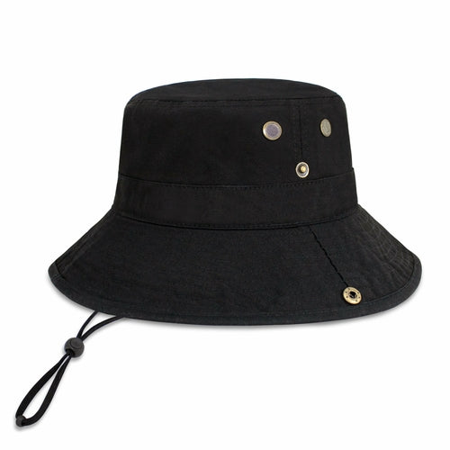 Wide Brim Bucket Hat for Summer – Cotton UPF Protection & Adjustable