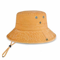Wide Brim Bucket Hat for Summer – Cotton UPF Protection & Adjustable