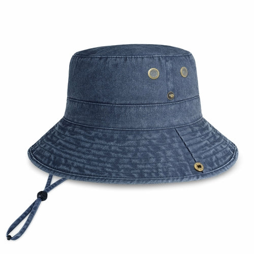 Wide Brim Bucket Hat for Summer – Cotton UPF Protection & Adjustable
