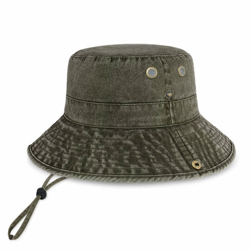 Wide Brim Bucket Hat for Summer – Cotton UPF Protection & Adjustable
