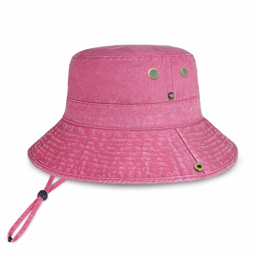 Wide Brim Bucket Hat for Summer – Cotton UPF Protection & Adjustable