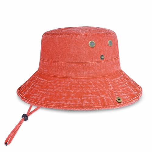 Wide Brim Bucket Hat for Summer – Cotton UPF Protection & Adjustable
