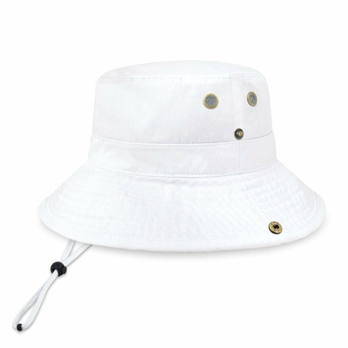 Wide Brim Bucket Hat for Summer – Cotton UPF Protection & Adjustable