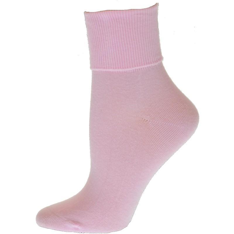 Turn Cuff Organic Cotton Seamless Toe in Convenient 3 Pair Packs