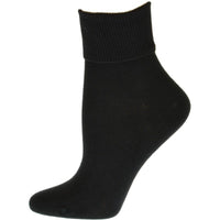 Turn Cuff Organic Cotton Seamless Toe in Convenient 3 Pair Packs