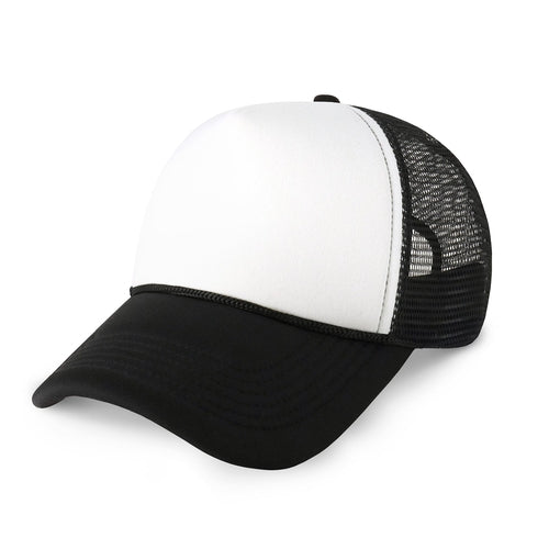 Two-Tone Foam Trucker Cap with Rope – Adjustable Mesh Trucker Hat