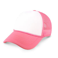 Two-Tone Foam Trucker Cap with Rope – Adjustable Mesh Trucker Hat
