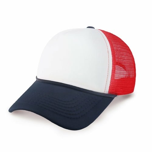 Two-Tone Foam Trucker Cap with Rope – Adjustable Mesh Trucker Hat