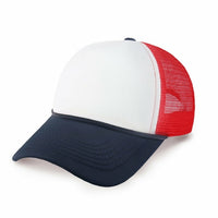 Two-Tone Foam Trucker Cap with Rope – Adjustable Mesh Trucker Hat