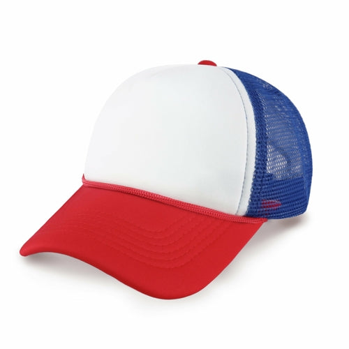 Two-Tone Foam Trucker Cap with Rope – Adjustable Mesh Trucker Hat