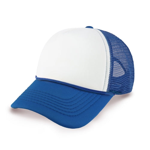Two-Tone Foam Trucker Cap with Rope – Adjustable Mesh Trucker Hat