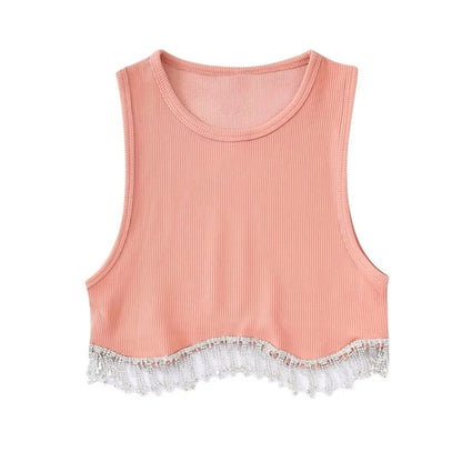 Beading Crop Top