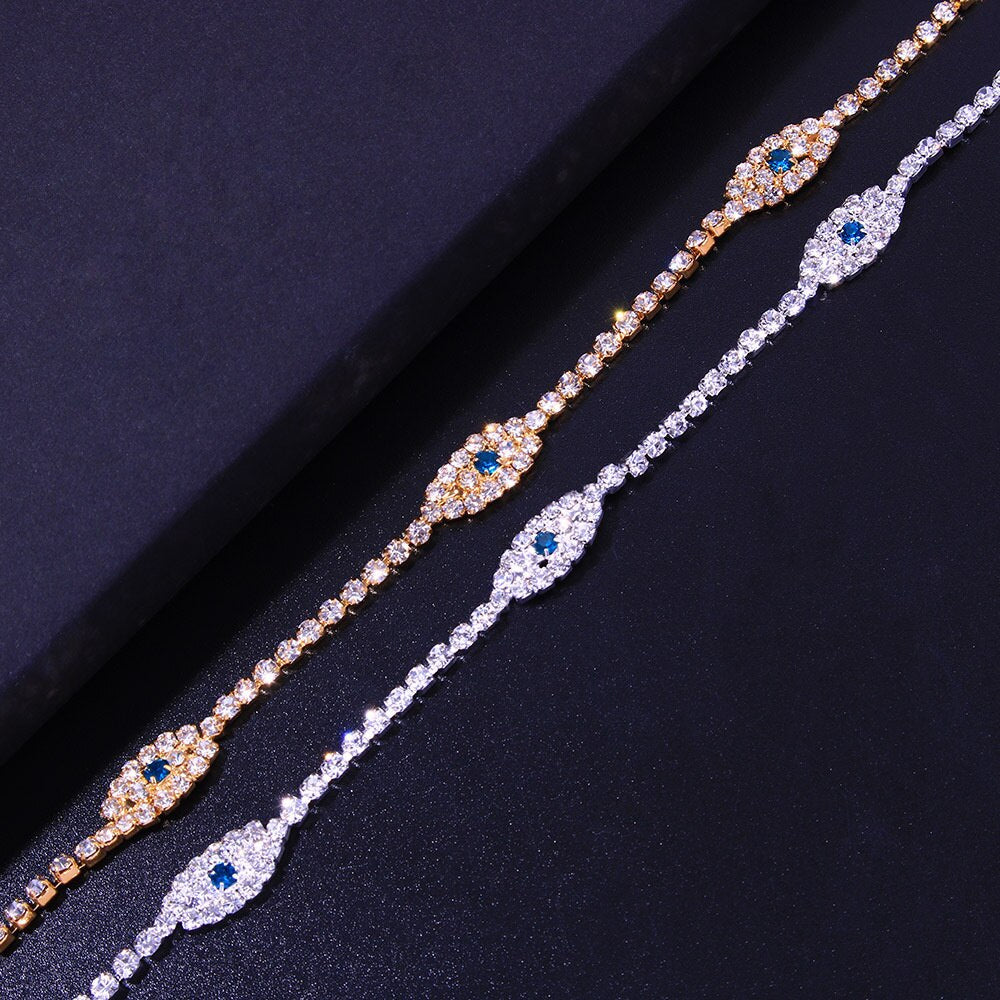 Blue Evil Eye Anklet Bracelet 