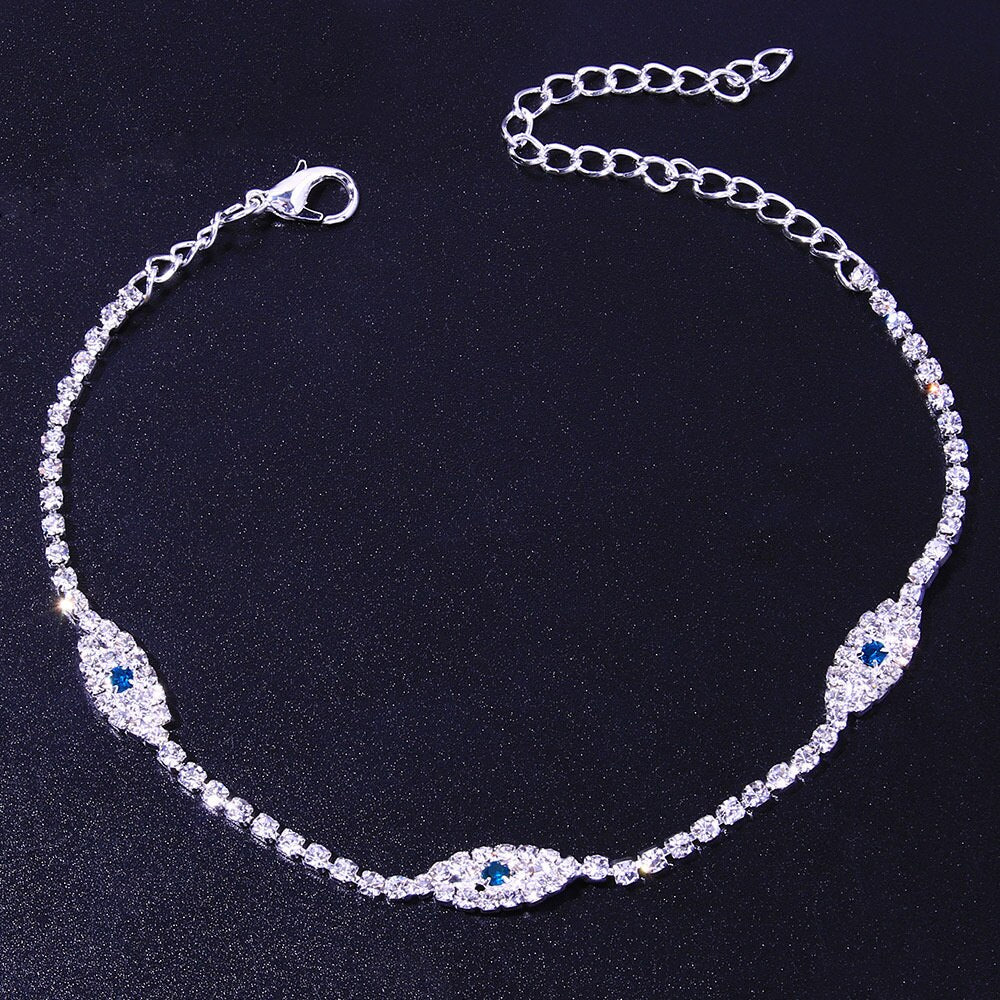 Blue Evil Eye Anklet Bracelet 