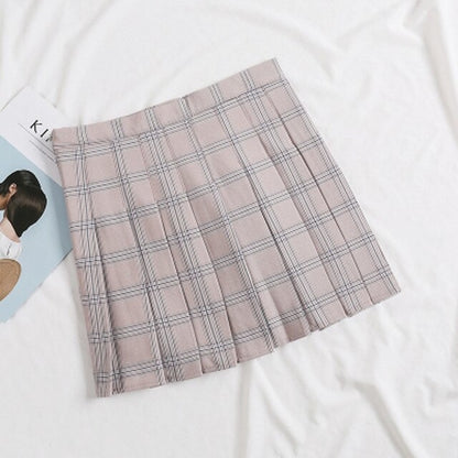 Harajuku Preppy Plaid Sweet Mini Skirts