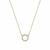 Open Circle Pendant Necklace