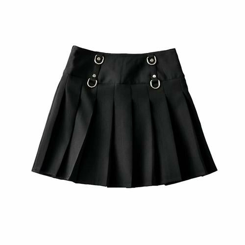 Fashion Women High Waist Pleated Skirt