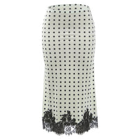 Summer Women Clothing Fashionable All Match Polka Dot Printed Lace