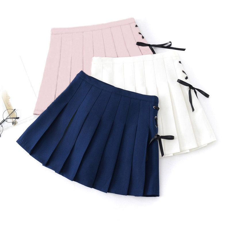 Harajuku Pleated Cute Mini Skirt