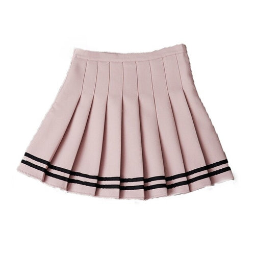 Striped Mini Skirt Harajuku Preppy Kawaii