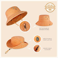 Wide Brim Bucket Hat for Summer – Cotton UPF Protection & Adjustable