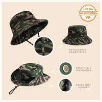 Wide Brim Bucket Hat for Summer – Cotton UPF Protection & Adjustable