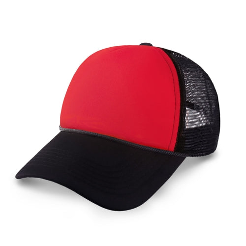 Two-Tone Foam Trucker Cap with Rope – Adjustable Mesh Trucker Hat