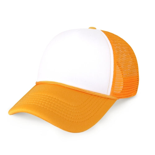 Two-Tone Foam Trucker Cap with Rope – Adjustable Mesh Trucker Hat