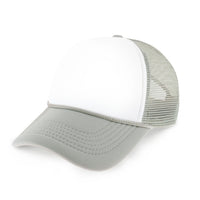 Two-Tone Foam Trucker Cap with Rope – Adjustable Mesh Trucker Hat