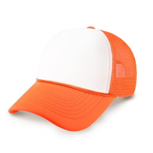 Two-Tone Foam Trucker Cap with Rope – Adjustable Mesh Trucker Hat
