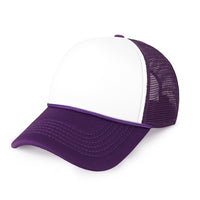 Two-Tone Foam Trucker Cap with Rope – Adjustable Mesh Trucker Hat