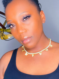 Necklace - So Icy Butterfly Choker