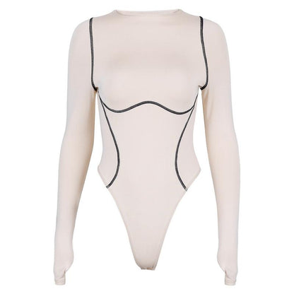 Long sleeve Slim Bodycon Bodysuit