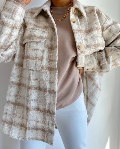 Vintage Plaid Jacket winter outwear