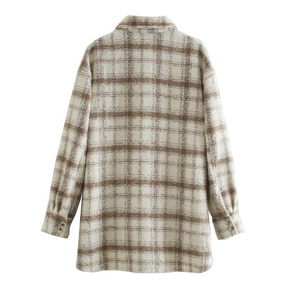 Vintage Plaid Jacket winter outwear