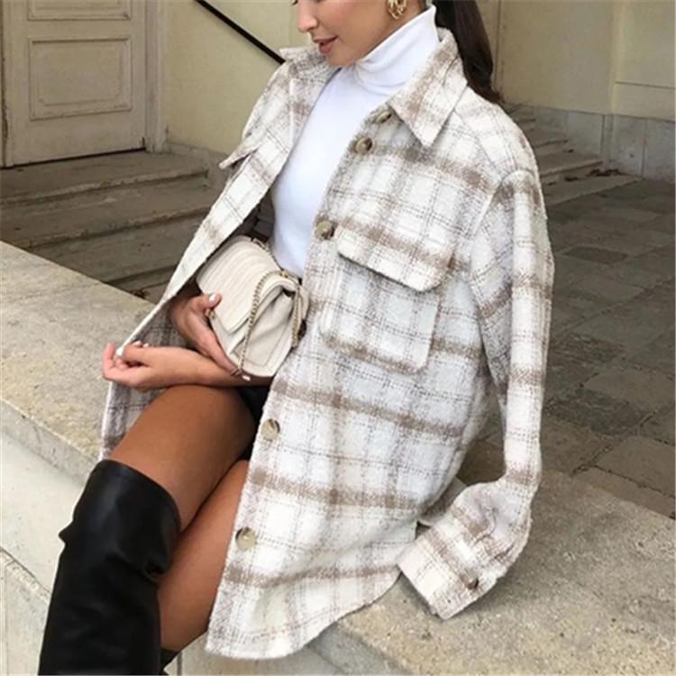 Vintage Plaid Jacket winter outwear