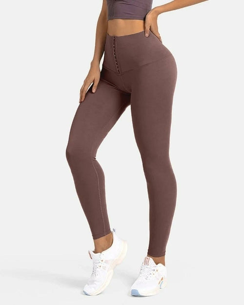 Corset Hip Lift Postpartum Shaping Yoga High Waist Tights Leggings