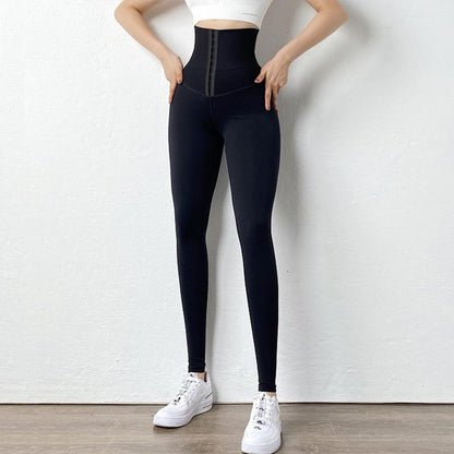 Corset Hip Lift Postpartum Shaping Yoga High Waist Tights Leggings