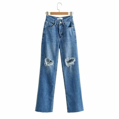 Fashion Denim Ripped Distressed Jeans